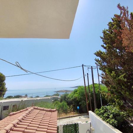 Sofia'S Seaview Villa Near Airport And Beach Loútsa Exterior foto