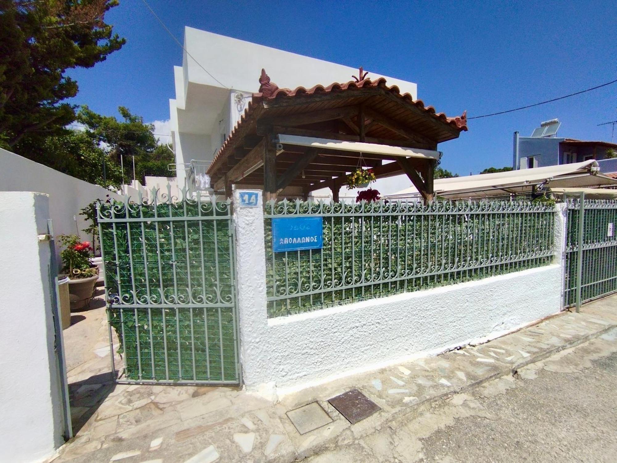 Sofia'S Seaview Villa Near Airport And Beach Loútsa Exterior foto