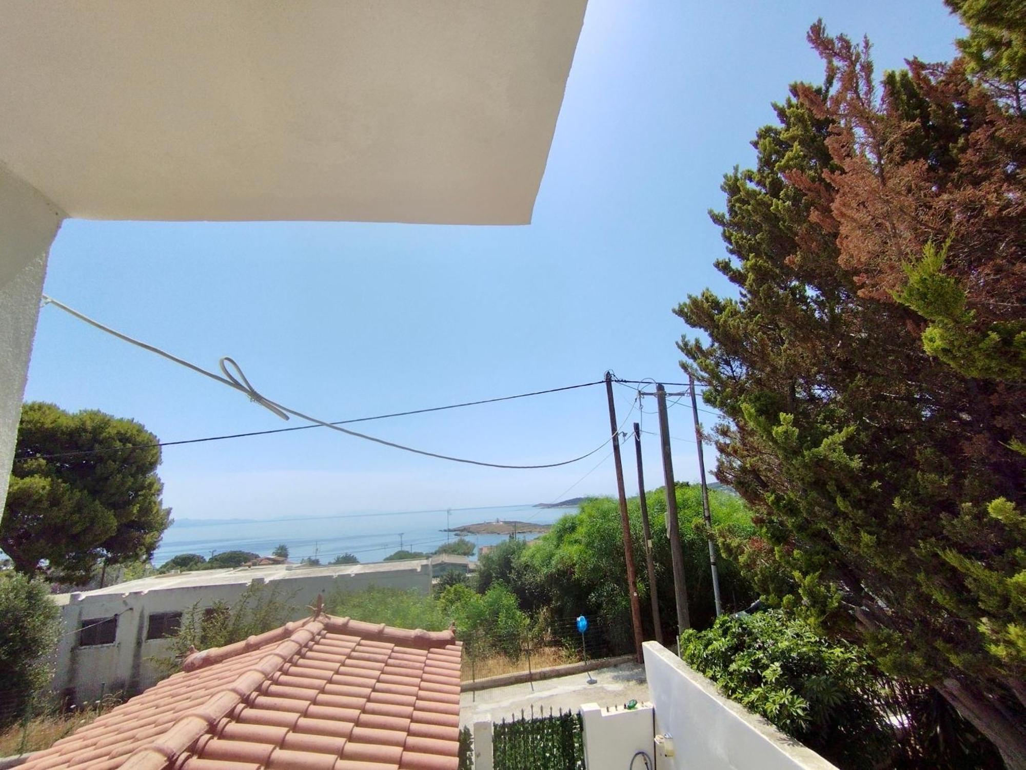 Sofia'S Seaview Villa Near Airport And Beach Loútsa Exterior foto